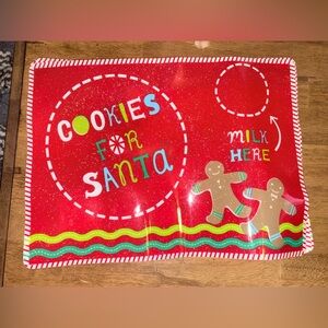 Cookies for Santa Placemat - Red Holiday Design
